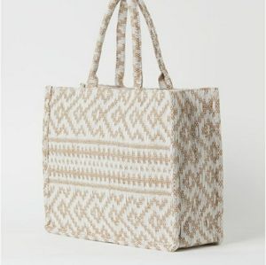 H&M jacquard tote